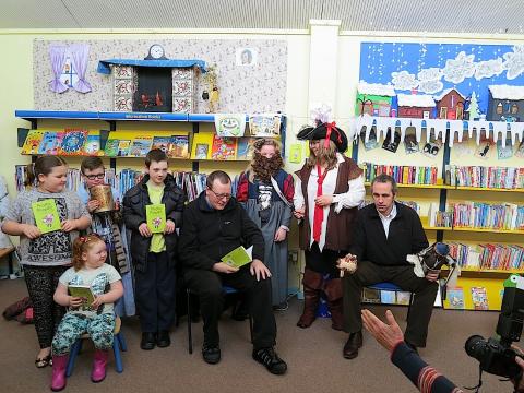 Princess Pumpalot at Gorebridge Library as part of National Libraries Day