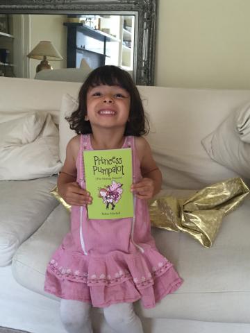 Jasmine with Princess Pumpalot book