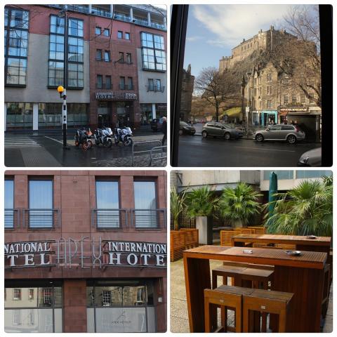 Four photo collage of Apex International Hotel